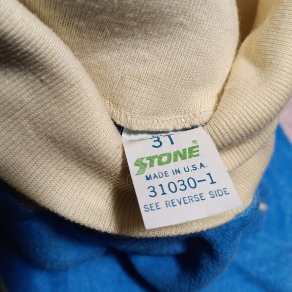 Vintage Girls 3T 80's Valley Girl Dress Velour Elastic Waist Cowl Neck V-Neck - Picture 2 of 7